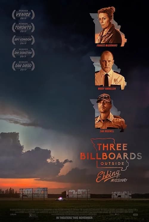 Three Billboards Outside Ebbing, Missouri film posteri
